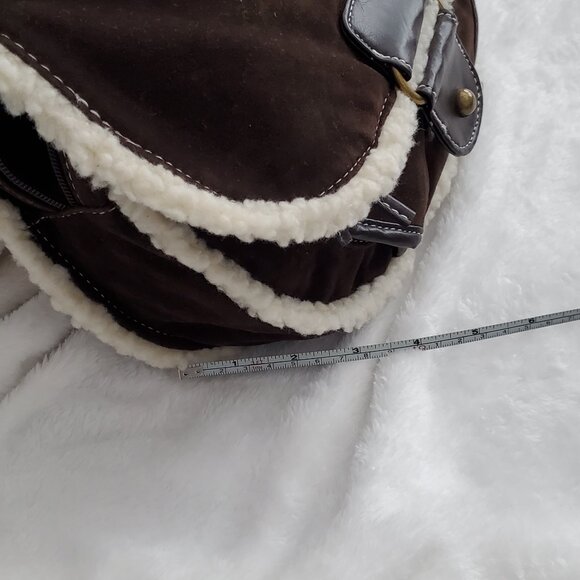 NWT "Decree" Sherpa Trim Purse - Picture 3 of 14